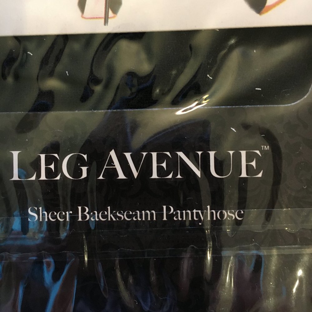 *LEG AVENUE #9002 Sheer Seamed Retro style 40 - 50's Panty Hose NWT - Picture 5 of 8